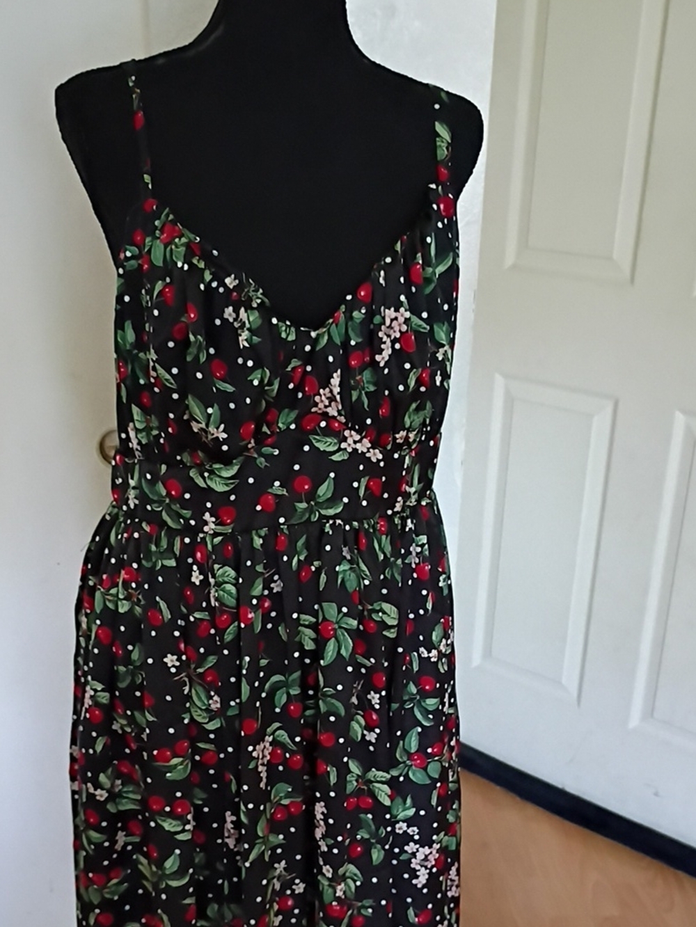 Torrid Silk Cherry Sundress.
